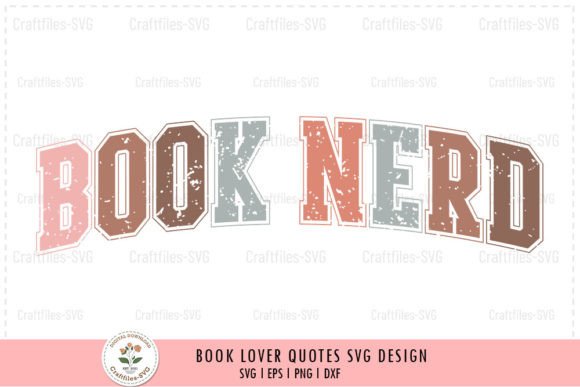 Book Lover SVG - Book Nerd