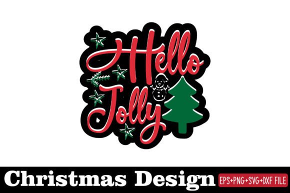 Christmas Sticker, Holly Jolly Review for Embroidery