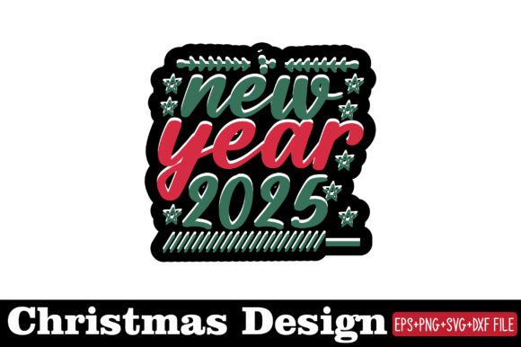 Christmas Sticker, New Year 2025 Embroidery Review