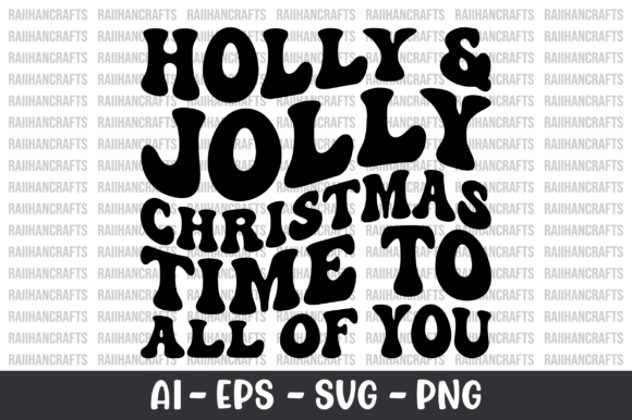 Holly Jolly Christmas Time Retro SVG Review