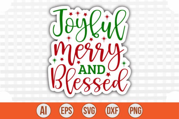 Joyful Merry and Blessed Sticker Embroidery Review