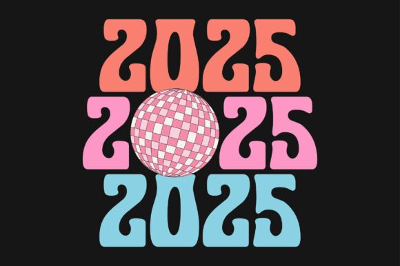 New Year 2025 Sublimation SVG T-shirt