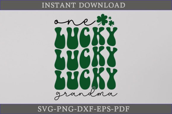 One Lucky Grandma Retro Gift Shirt SVG Review