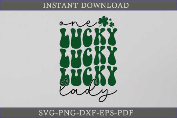 One Lucky Lady Retro Gift Shirt SVG File Review