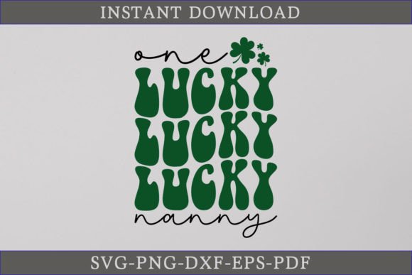 One Lucky Nanny Retro Gift Shirt SVG Review