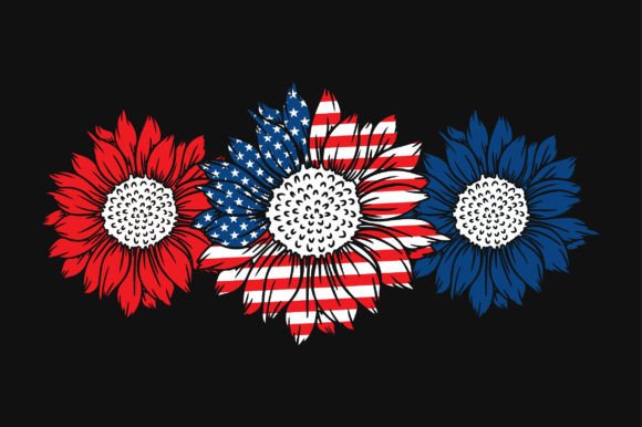 Review: Sunflower American Flag SVG Sublimation for Embroidery