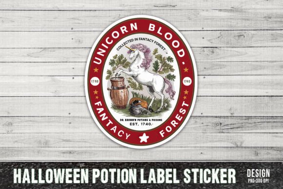 Reviewing the Halloween Potion Label Sticker PNG for Real Embroidery