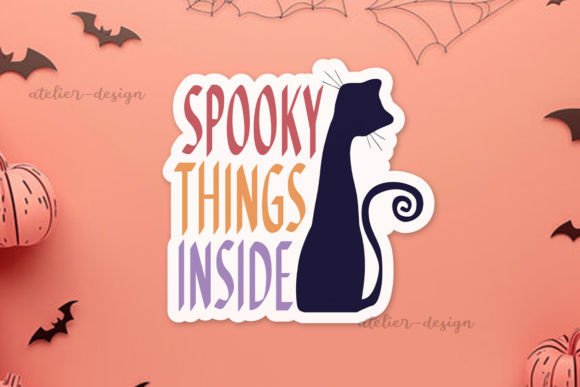 Spooky Things Inside Sticker Review